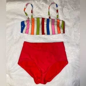 Aerie Bandeau Strapless Swim Suit